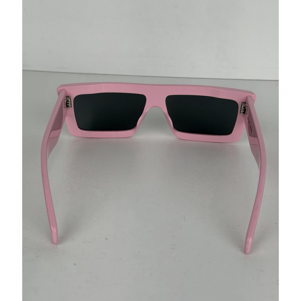 Celine Monochroms Rectangular Sunglasses in Glossy Pink Acetate Frame - Picture 7 of 9